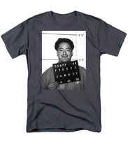 Robert Downey Jr Mug Shot 1999 Black And White - Men's T-Shirt  (Regular Fit)