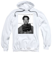 Robert Downey Jr Mug Shot 1999 Black And White - Sweatshirt
