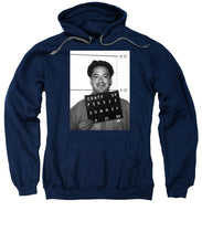 Robert Downey Jr Mug Shot 1999 Black And White - Sweatshirt