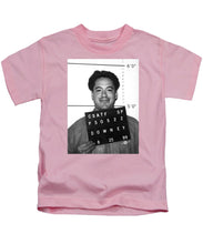 Robert Downey Jr Mug Shot 1999 Black And White - Kids T-Shirt