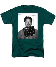 Robert Downey Jr Mug Shot 1999 Black And White - Men's T-Shirt  (Regular Fit)
