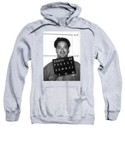 Robert Downey Jr Mug Shot 1999 Black And White - Sweatshirt