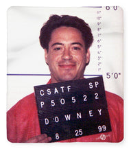 Robert Downey Jr Mug Shot 1999 Color - Blanket