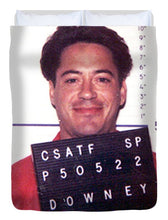 Robert Downey Jr Mug Shot 1999 Color - Duvet Cover