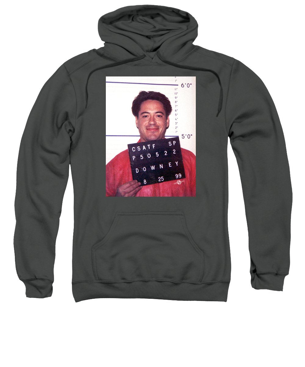 Robert Downey Jr Mug Shot 1999 Color - Sweatshirt