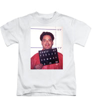 Robert Downey Jr Mug Shot 1999 Color - Kids T-Shirt