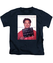 Robert Downey Jr Mug Shot 1999 Color - Kids T-Shirt