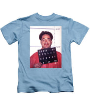 Robert Downey Jr Mug Shot 1999 Color - Kids T-Shirt