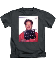 Robert Downey Jr Mug Shot 1999 Color - Kids T-Shirt
