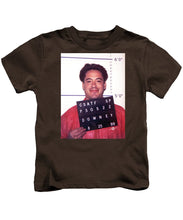Robert Downey Jr Mug Shot 1999 Color - Kids T-Shirt