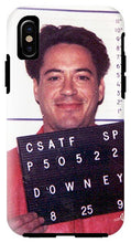 Robert Downey Jr Mug Shot 1999 Color - Phone Case