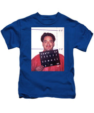 Robert Downey Jr Mug Shot 1999 Color - Kids T-Shirt