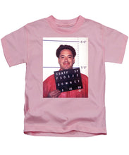 Robert Downey Jr Mug Shot 1999 Color - Kids T-Shirt