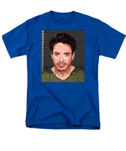 Robert Downey Jr Mug Shot 2001 Color - Men's T-Shirt  (Regular Fit)