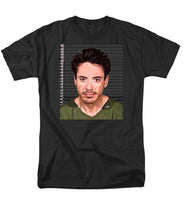 Robert Downey Jr Mug Shot 2001 Color - Men's T-Shirt  (Regular Fit)