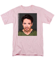 Robert Downey Jr Mug Shot 2001 Color - Men's T-Shirt  (Regular Fit)