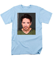 Robert Downey Jr Mug Shot 2001 Color - Men's T-Shirt  (Regular Fit)