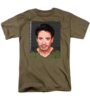 Robert Downey Jr Mug Shot 2001 Color - Men's T-Shirt  (Regular Fit)