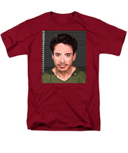Robert Downey Jr Mug Shot 2001 Color - Men's T-Shirt  (Regular Fit)