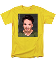 Robert Downey Jr Mug Shot 2001 Color - Men's T-Shirt  (Regular Fit)