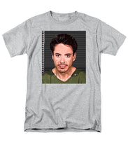Robert Downey Jr Mug Shot 2001 Color - Men's T-Shirt  (Regular Fit)