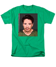 Robert Downey Jr Mug Shot 2001 Color - Men's T-Shirt  (Regular Fit)