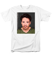 Robert Downey Jr Mug Shot 2001 Color - Men's T-Shirt  (Regular Fit)
