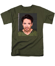 Robert Downey Jr Mug Shot 2001 Color - Men's T-Shirt  (Regular Fit)
