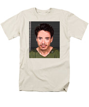 Robert Downey Jr Mug Shot 2001 Color - Men's T-Shirt  (Regular Fit)