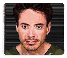 Robert Downey Jr Mug Shot 2001 Color - Blanket
