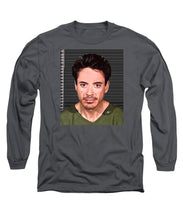 Robert Downey Jr Mug Shot 2001 Color - Long Sleeve T-Shirt