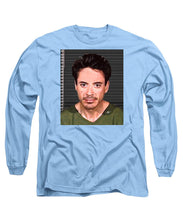 Robert Downey Jr Mug Shot 2001 Color - Long Sleeve T-Shirt