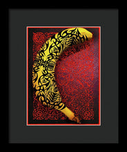 Rubino Banana Tattoo - Framed Print Framed Print Pixels 7.500" x 10.000" Black Black