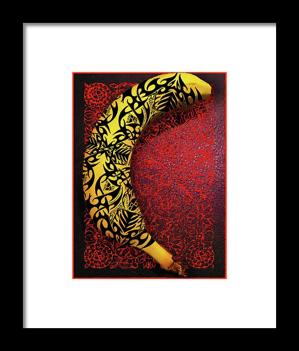 Rubino Banana Tattoo - Framed Print Framed Print Pixels 6.000