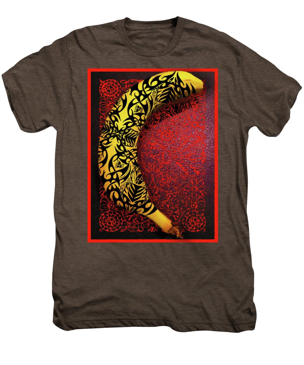 Rubino Banana Tattoo - Men's Premium T-Shirt Men's Premium T-Shirt Pixels Mocha Heather Small 