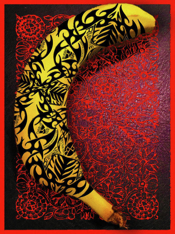Rubino Banana Tattoo - Art Print Art Print Pixels 6.000