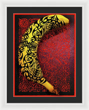 Rubino Banana Tattoo - Framed Print Framed Print Pixels 18.000" x 24.000" White Black