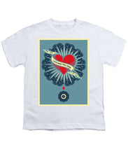 Rubino Blood Heart - Youth T-Shirt Youth T-Shirt Pixels White Small 