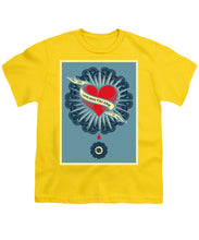 Rubino Blood Heart - Youth T-Shirt Youth T-Shirt Pixels Yellow Small 