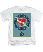 Rubino Blood Heart - Kids T-Shirt Kids T-Shirt Pixels White Small 