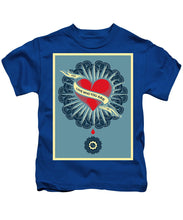 Rubino Blood Heart - Kids T-Shirt Kids T-Shirt Pixels Royal Small 