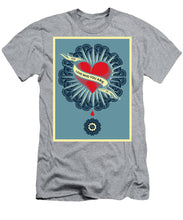 Rubino Blood Heart - Men's T-Shirt (Athletic Fit) Men's T-Shirt (Athletic Fit) Pixels Heather Small 
