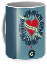 Rubino Blood Heart - Mug Mug Pixels Large (15 oz.)  