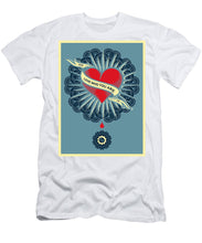 Rubino Blood Heart - Men's T-Shirt (Athletic Fit) Men's T-Shirt (Athletic Fit) Pixels White Small 