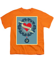 Rubino Blood Heart - Youth T-Shirt Youth T-Shirt Pixels Orange Small 