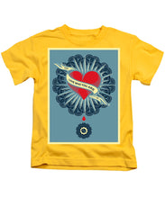 Rubino Blood Heart - Kids T-Shirt Kids T-Shirt Pixels Yellow Small 