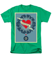 Rubino Blood Heart - Men's T-Shirt  (Regular Fit) Men's T-Shirt (Regular Fit) Pixels Kelly Green Small 