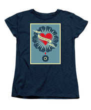 Rubino Blood Heart - Women's T-Shirt (Standard Fit) Women's T-Shirt (Standard Fit) Pixels Navy Small 