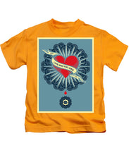 Rubino Blood Heart - Kids T-Shirt Kids T-Shirt Pixels Gold Small 