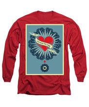 Rubino Blood Heart - Long Sleeve T-Shirt Long Sleeve T-Shirt Pixels Red Small 
